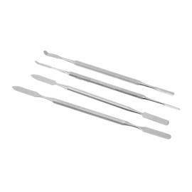 Minkissy Cosmetic Stirring Rod Manicure Mixing Stick 4pcs Palette Stick Stainless Steel Flat Pointed Head