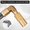 Gosknor Propane Elbow Adapter for Blackstone, Brass 3/8" Male Flare