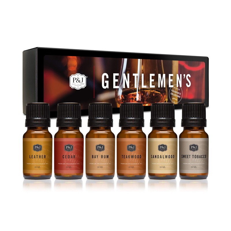 P&J Trading Gentlemen's | Juego de 6 aceites aromáticos |