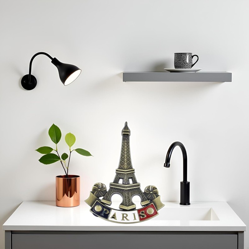 2Pcs 3D Metal Fridge Magnet Eiffel Tower Paris France Souvenir