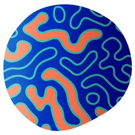 Ottle Bottle Insulated Stainless Steel Slim Water Bottle - Cute Tumbler for Travel, Gym, Camping & Hiking - Leakproof Double-Walled BPA-Free - Hydration Gift for Women Men Mom (Synapse Loop) 24 oz