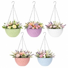 10 Pack Hanging Planters for Outdoor Plants, Small Hanging Basket Plants