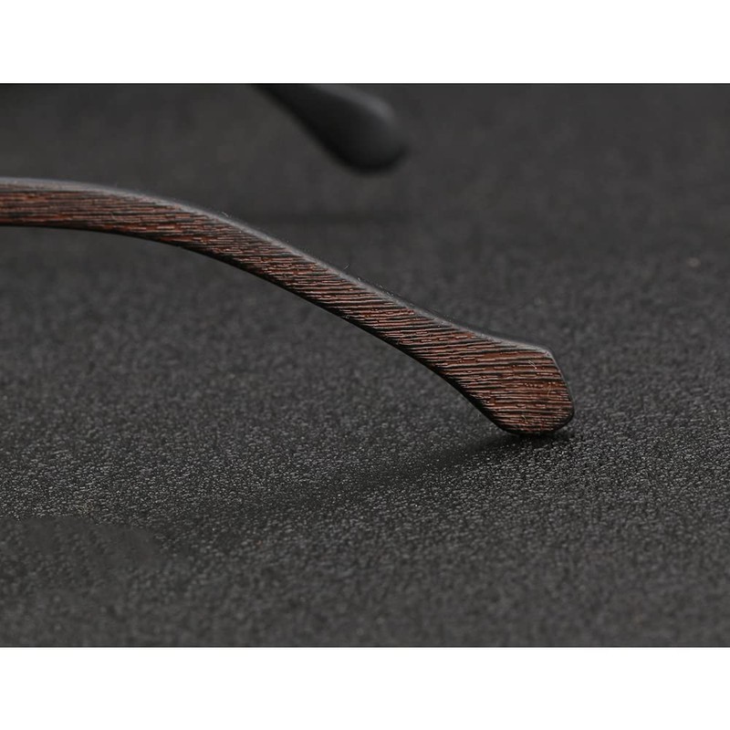 [Qi Song] チーソング ブルーライト カット レトロ木目プリント老眼鏡 おしゃれリーディンググラス携帯用 シニアグラス ケース＆クロス付き 度数「+1.0～+3.5」