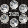 6 Function Adjustable Luxury Shower Head - High Pressure Boosting,