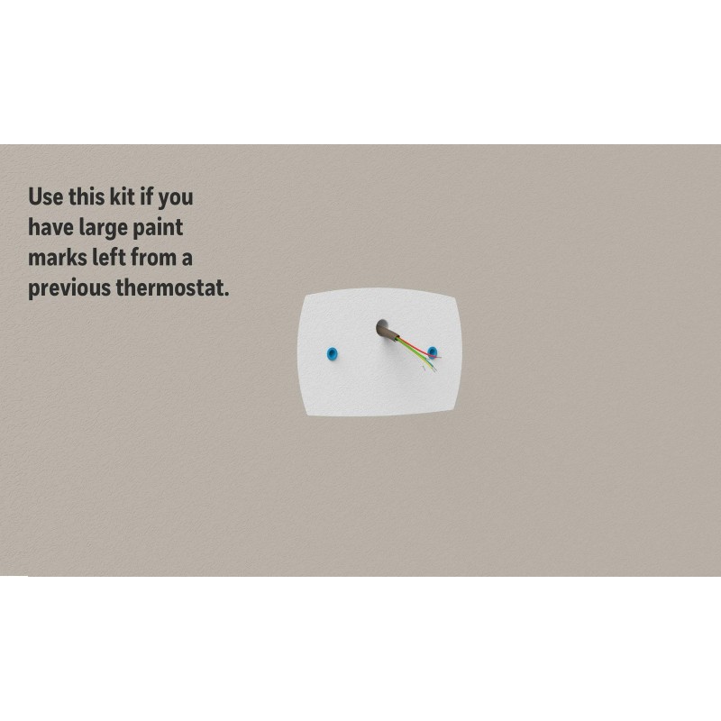 Honeywell Home White HVAC Thermostat Wall Cover Plate Mounting Bracket