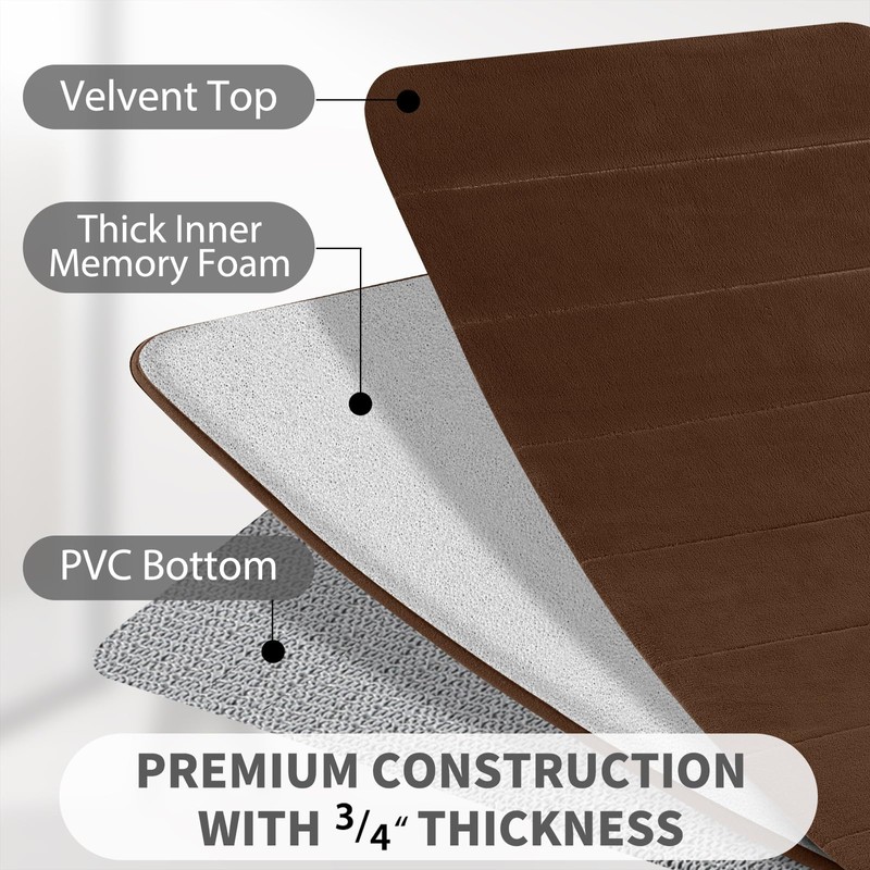 Yimobra Memory Foam Bath Mat Large Size, 51 x 81