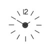 Umbra Blink Clock, Metal, Black, 33.02 x 33.02 x 5.08