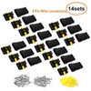 Twippo 14 Kits 4 Pin Connector Automotive Electrical Connectors Quick
