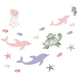 Lambs & Ivy Sea Dreams Dolphins/Turtles/Fish Underwater/Nautical Wall Decals