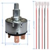 MTDELE Rotary Switch 4 Position 3 Speed Fan Switch 5