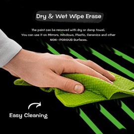 DIGIELE Chalk Pen Blue + Green, 2 Chalk Pens Blue + 2 Chalk Markers Green 6 mm + 16 Blackboard Labels, Dry or Wet Wipe Liquid Chalk, Reversible Pen Tip for Whiteboard/Blackboard/Window/Glass