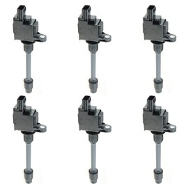 Pack of 6 Ignition Coils Compatible with 2000-2001 Infiniti I30 Nissan Maxima V6 3.0L UF348
