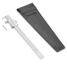 STAHLWERK Scribe Vernier Calliper, Measuring Gauge, Calliper 0-200 mm, 8 Inch with Vernier and Stop Roller According to DIN 862 for Precision Measurements
