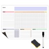Habit Tracker Calendar Magnetic Whiteboard for Refrigerator Daily Weekly and