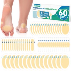 60pcs Hydrocolloid Blister Bandages - Ultimate Foot Protection
