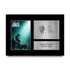 HWC Trading Phoenix-Gaga Joker 2 Gifts Printed Signed Autograph Picture for Movie Memorabilia Fans - A4