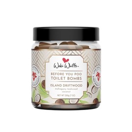 Wabi Whiffs Fizzing Toilet Bombs – Island Driftwood | Natural Bathroom Deodorizer | Odor Eliminator Tablets for Freshness & Cleanliness | Eco-Friendly Septic Safe Tablets | 60 Count |