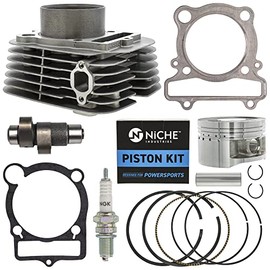 NICHE 83mm Cylinder Piston Gasket Camshaft Kit for 1987-2009 Yamaha Big Bear Bruin Raptor Warrior 350 1YW-11631-01-Y0