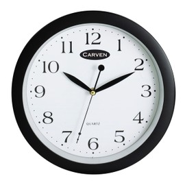 CARVEN 0283320 Wall Clock, Black 25CM