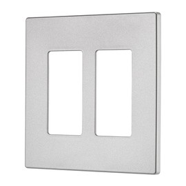 EATON Wiring PJS262SG-SP-L Designer 1-Gang Screwless Wallplate, Silver Granite