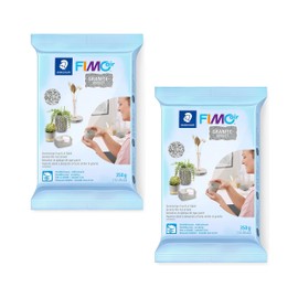 FIMO Air Modelling Clay, 2 x 350 g, Air-drying Clay in Granite-Like Look, Ready to Use, Pleasant Feel, No Burning Process Necessary, Does Not Stick, At Least 95% Natural Raw Materials