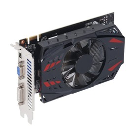 GTX550TI Graphics Card, 2GB GDDR5 128bit Video Memory Graphics Card, 4K HDR PCI Express Single Fan Gaming Graphics Card with DVI, VGA, Interface, Low Noise