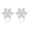 Sterling Silver Snowflake Earrings Necklace Bracelet: Winter Pendant Jewelry With