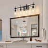 SOLFART 4 Lights Vanity Light Black Bathroom Vanity Lights Over