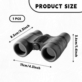 Bojueshaw Telescope Outdoor Toys,Kids Explorer Binoculars.,4x30 Magnification,Educational Learning Toys for Outdoor Camping,Birthday Gift(Black)