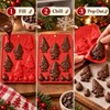 1-Piece Christmas Gnome Ornament Silicone Chocolate Mold, 10-Cavity