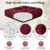 downluxe Chair Cushions for Dining Chairs 2 Pack, Tufted Indoor