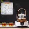 PokaloTea Tea Pot, Heat-resistant Glass, Kettle, Stylish, Tea Pot, Transparent
