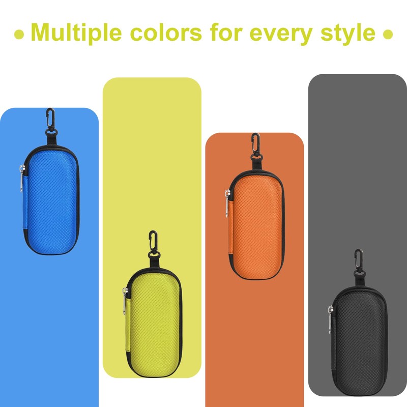 Bukere Double Eyeglasses Case with Adjustable Slots, EVA Hard-shell Travel