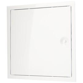 Upmann Steel Galvanised Inspection Door Softline White with Square Lock, 20525