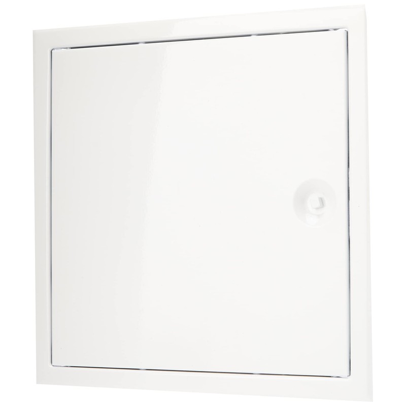 Upmann Steel Galvanised Inspection Door Softline White with Square Lock,