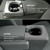 KKONE Center Console Cup Holder Armrest Pad Replacement Compatible with