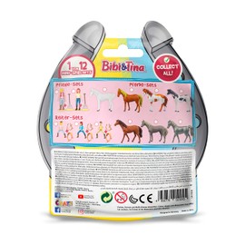 CRAZE Bibi and Tina Toy Figures, Pack of 6, Multipack - Toy Figures for Collecting and Swapping, Horse Toy 41260