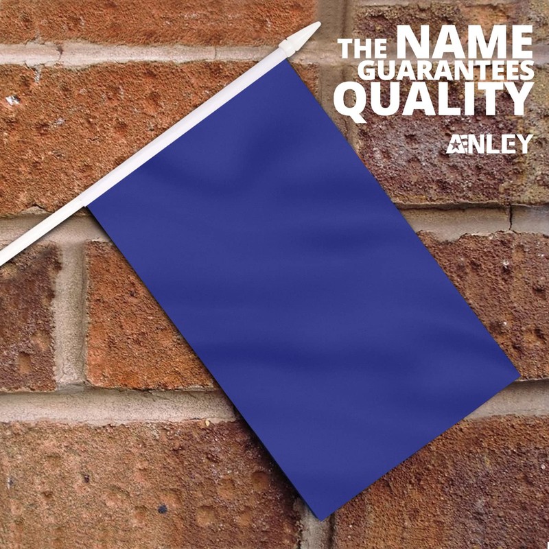Anley Blue Mini Flag, Pack of 12 - Hand Held