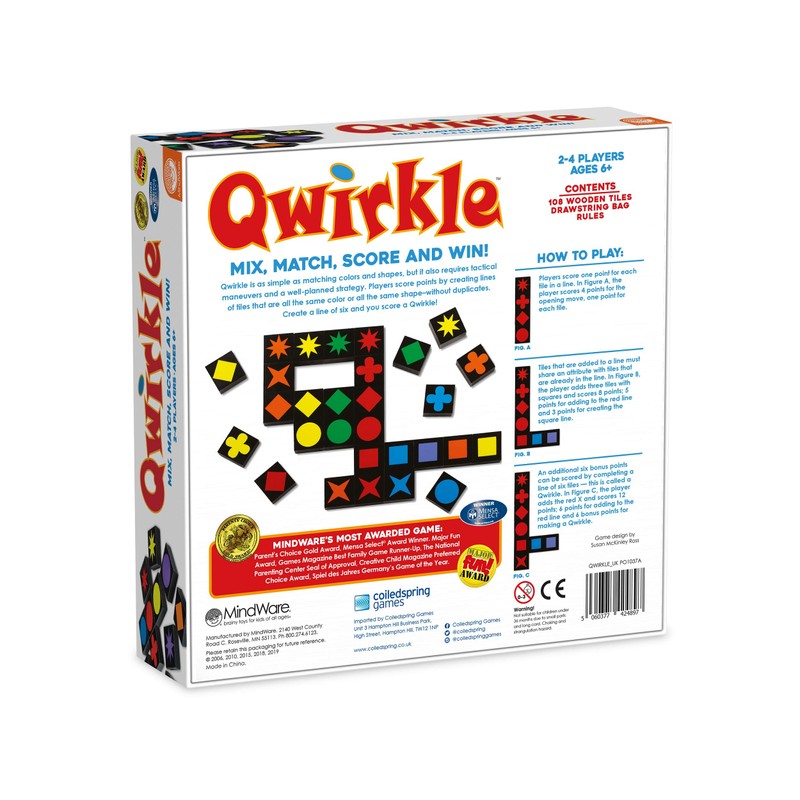 MindWare | Qwirkle UK Edition | Board Game | Ages