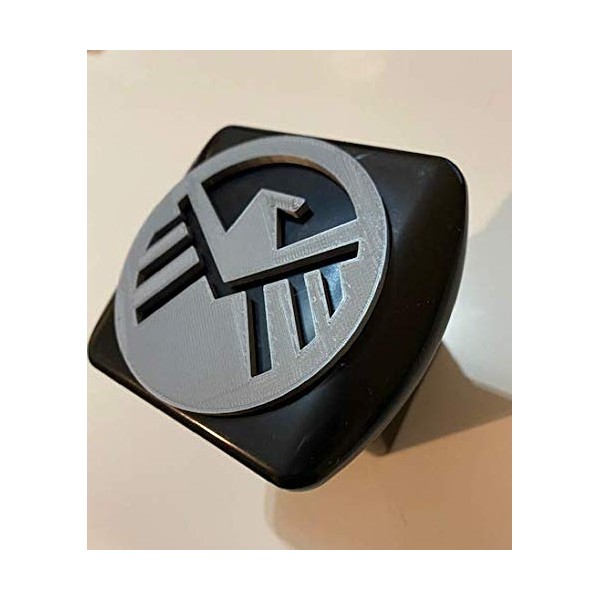 LicensePlateFreak Shield Secret Agent Style in 3D - 2 inch