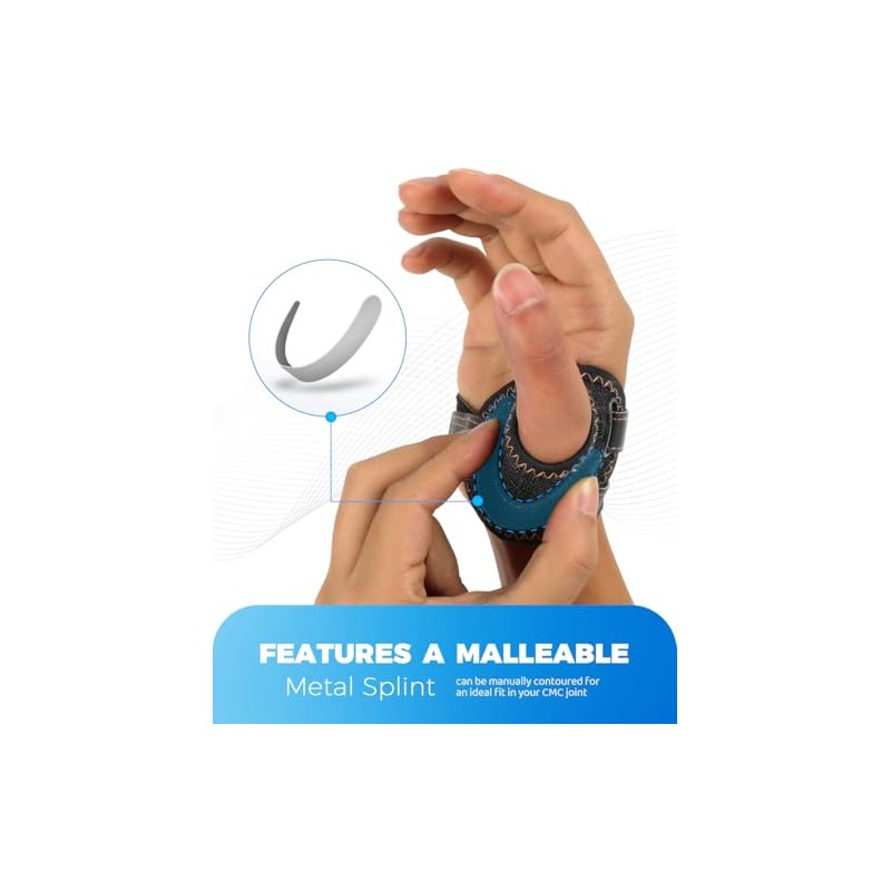 FORTEMOTUS CMC Thumb Brace Splint, CMC Joint Support for Thumb