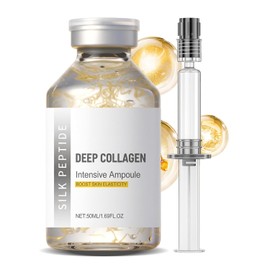 Deep Collagen Wrinkle Cream In Serum, Silk Peptide Intensive Lifting Ampoule, rinkle Remover Instant Face Cream, Skin Tightening Firming for Smoothing, Intensive Hydration 1.7fl.Oz/50ml