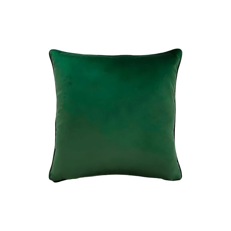 Evans Lichfield Festive Robin Cushion Cover, Bottle Green, 43 x