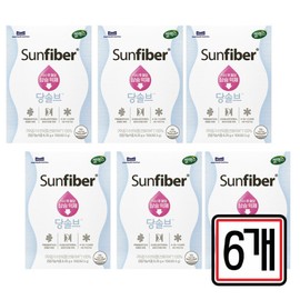 Sellex Sunfiber Sugar Solve Stick Guar Gum 10 packets / 셀렉스 썬화이버 당솔브 스틱 구아검 10포 x 6개 중년 시니어 노인 여자 남자 식후 혈당 상승 억제 도움