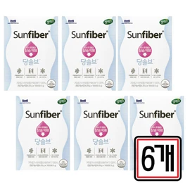Sellex Sunfiber Sugar Solve Stick Guar Gum 10 packets / 셀렉스 썬화이버 당솔브 스틱 구아검 10포 x 6개 중년 시니어 노인 여자 남자 식후 혈당 상승 억제 도움