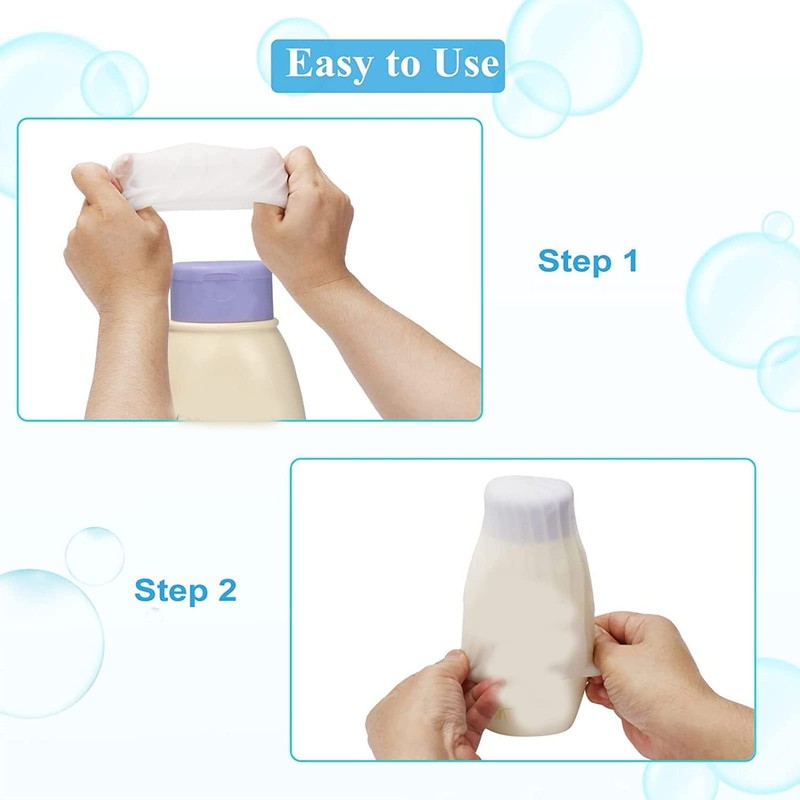 TITA-DONG 4pcs Leak Proof Sleeve, Toiletries Skins Bottle Covers for