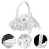 jojofuny 5pcs Wedding Party Heart-Shaped Ring Pillow Elegant Ceremony Ring
