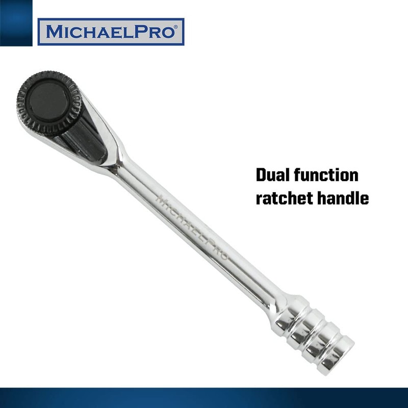 MichaelPro MP012005RD 1/4 Inch Micro Bit Ratchet Mini Screwdriver High