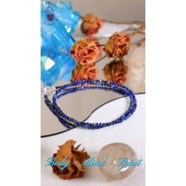 Unbranded Natural Lapis Lazuli Subtle Beads Healing Crystal Dainty Women Choker Necklace