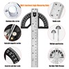 Protractor Angle Finder Stainless Steel Angle Ruler with 0-180 Degrees